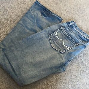 Brand new jeans. Modern boot cut